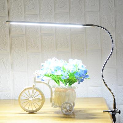 China Hot Sale Modern Metal Pipe Nail Living Room 360 Degree Rotated Clip LED Desk Lamp 12W MA019B Study Reading LED Table Light With Clamp for sale