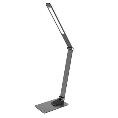 China Modern USB Port Design Slim Metal MA70T Led Desk Lamp With Left USB Adjustable Brightness Led Lamp Desk Study Beside Lamp For Student for sale