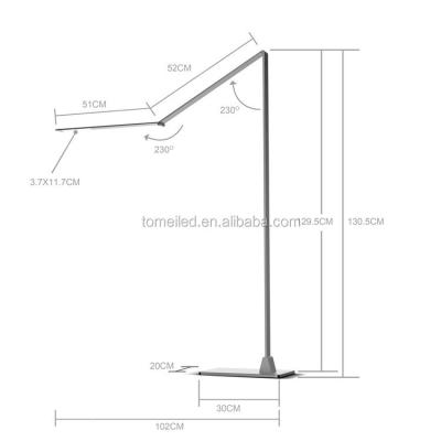 China Energy Saving & Hotel Living Room China Design Foldable Standing Led Floor Lamp Wholesale Modern Creative Metal New Design for sale