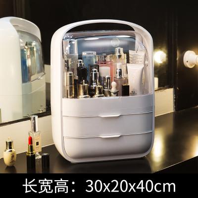 China Good quality stocked multifunctional cosmetic plastic storage box with handle compartment plastic storage box for sale