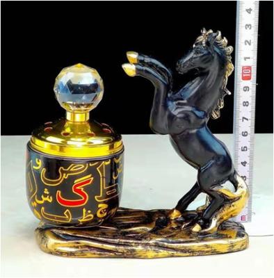 China Others China Manufacturing Cheap Design Black Horse Shape Censer Creative Luxury Artware Home Decoration for sale