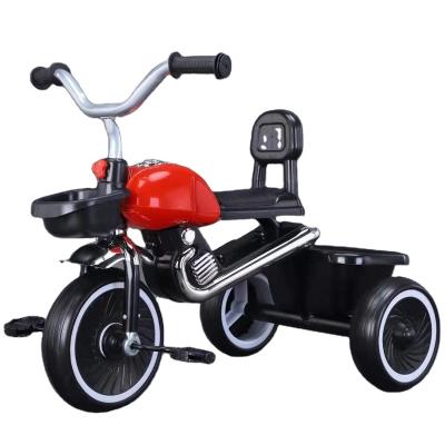 China Wholesale Cheap Good Quality 3 Wheel Child Rickshaw Children Tricycle With Rear Seat for sale