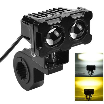 China Factory Direct Sales Lamp Bead LED Motorcycle External Waterproof Dual Handle Type LED Headlight 8.1*7.4*9.5cm for sale