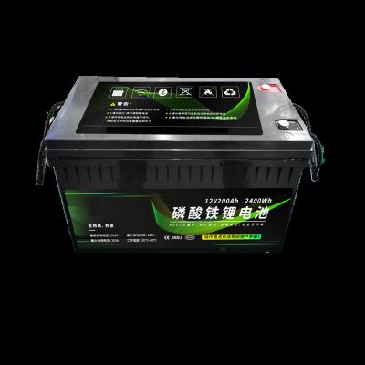 China 12 Volt 12v 200ah LiFePo4 Lithium Ion Battery Cordless Solar Camper Sailing Boat Electric Marine Battery for sale