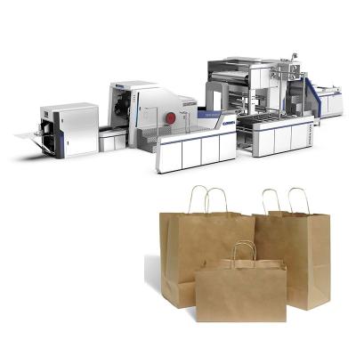 China Garment Shops New World A Series Automatic Paper Bag Making Machine With Twist Handle for sale