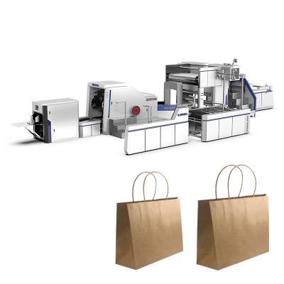 China Garment Shops Cement Paper Bag Machine Craft Paper Bag Making Machine-Machine Production Line for sale