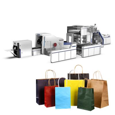 China Packaging Industry Oyang A330 Paper Bag Making Machine With Printing Paper Bag Machine With Twist Handle for sale