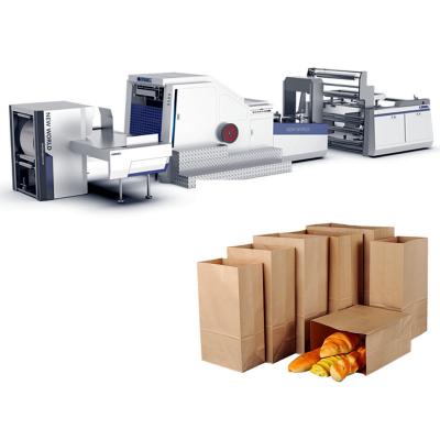 China Garment Shops High Speed ​​Paper Bag Making Machine Craft Paper Bag Making Machine Brown Paper Bag Making Machine for sale