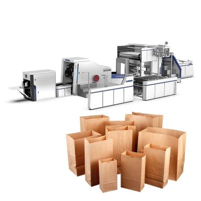 China Garment Shops Grocery Paper Bag Making Machine Machine Shop Paper Bag Machine Square Bottom Paper Bag Machine for sale