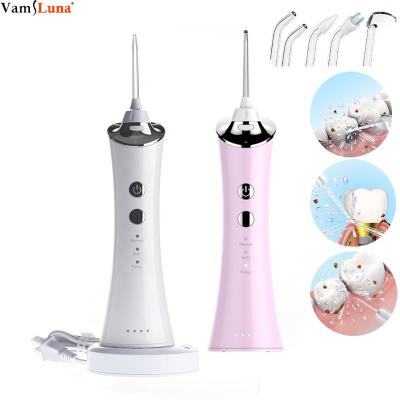 China ABS+PC Cordless Water Flosser Irrigator 150ml Portable Professional Dental Oral Tank IPX7 Waterproof With 5 Jet Tips For Home for sale