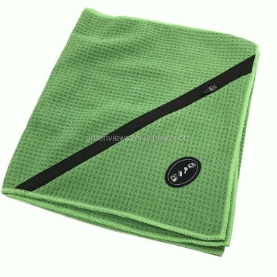 China Cheap Disposable Factory Custom Waffle Microfiber Or Cotton Sports Gym Towel for sale