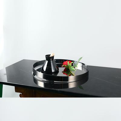 China Tray Retail Exquisite Decorative Stainless AI0712BK SELIN Minimalist Open Steel for sale