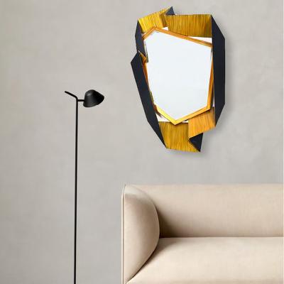 China Distributor Wholesale Modern Creativity Minimalist A Living Room Bedroom Mirror Bathroom Irregular Hanging Mirror for sale