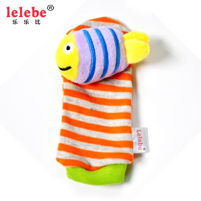 China Viable Baby Bumps 2020 NEW Wholesale Custom Cotton Plush Animal Infant Socks Toy Bumps Products Newborn Infant Foot Bell for sale