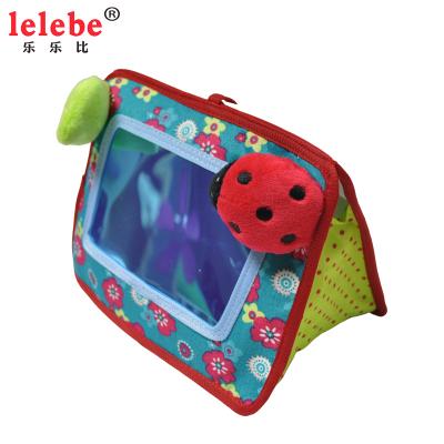 China Lelebe Fashionable Baby Toys Hanging Baby Mirror Bed Safety Mirror Christmas Gift Baby Hanging Toy for sale