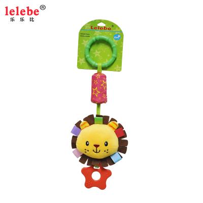 China Cute Lelebe Elephant First Hand Rattle Animal Children Drum New Toy Hand Bell Bed Bell L18302 for sale