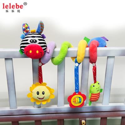 China Hot Sale Toy Baby Crib Carriage OEM Decoration Fur Rattle Musical Animal Toy Rattle Other Baby Toy Teeth for sale