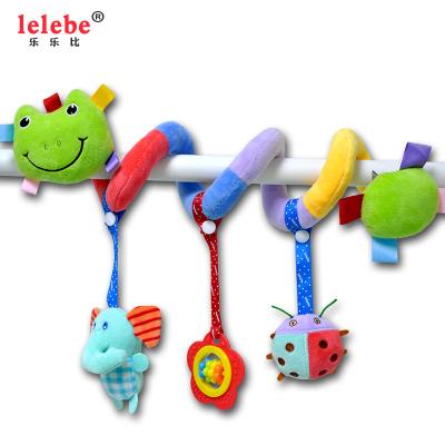 China Stroller Toy New Stroller Comfortable Animal Toys Soft Decorative Stuffed Room To Appease Cute Rattle Children's Kick Toys for sale