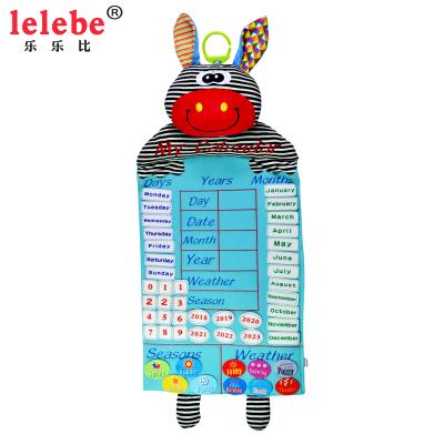 China Eductional toys lelebe plush 2021 calendar montessori education craft resources soft animal kids children play for baby kids toys for sale