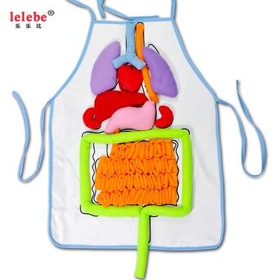 China Body organ learning 2020 first educational toys montessori children body organ teaching aids apron kids baby preschool educational training aids for sale