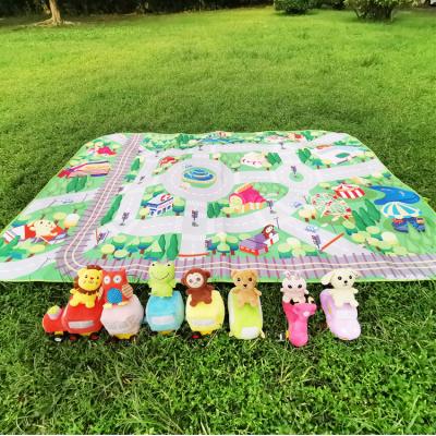 China Educational Toy Baby Playing Gym Mat 2020 Hot Selling Baby Learning Walker Infant Felt Outdoor Play Blanket Mat Waterproof Plush Educational Toys for sale