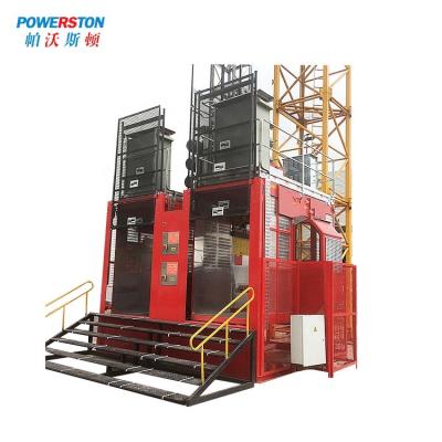 China SC200 Passenger Material Hoist Double Cage Elevator Lift zu verkaufen