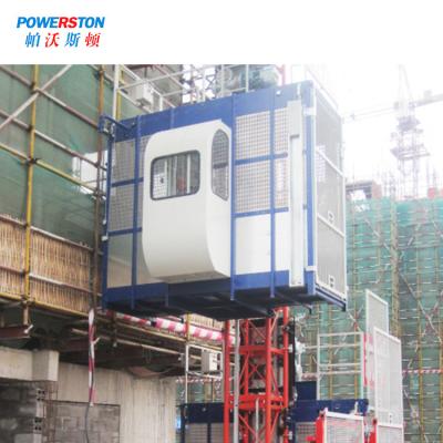 Chine Double Cage Passenger Material Hoist 2 Ton Building Construction Elevator à vendre