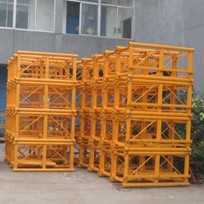 China Steel Painted Building Material Hoist Electric Construction Hoist  SC200 Mast Section for sale