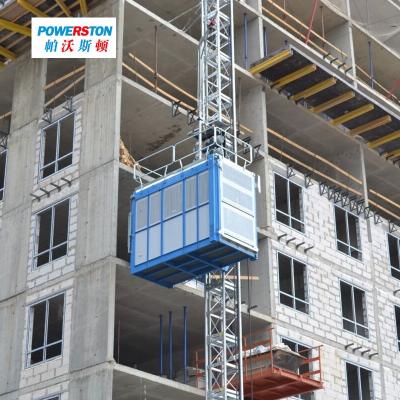 China Building Construction Lifting Hoist Mast Section Rack And Pinion Material Elevator Te koop