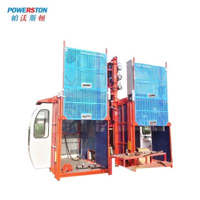 China Double Cabin Passenger Material Hoist Passenger And Material Elevator Lift Te koop