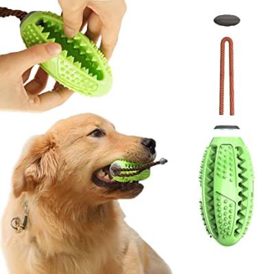 China Viable Toy Puppy Balls Pet Supplies Dog Toothbrush Dog Food Dispenser Teeth Cleaner Function Durable Hard Material New for sale