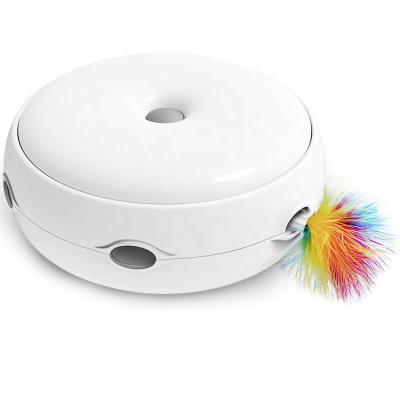 China Smart Viable Cat Toy Interactive Pet Toy Electronic Cat Toy with Rotating Feather/3 Playing Modes for sale