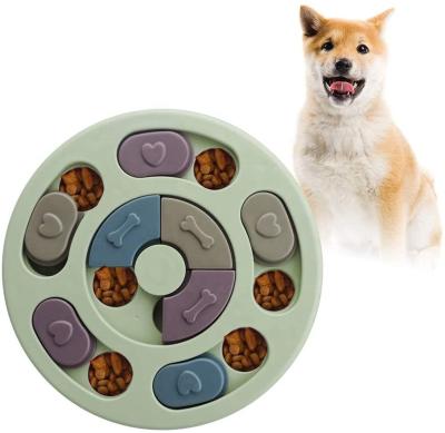 China Dog Puzzle Viable Feeder Toy Durable Pet Interactive Food Toys Cat Brain Games Treats Slow Feeding Dispenser for sale