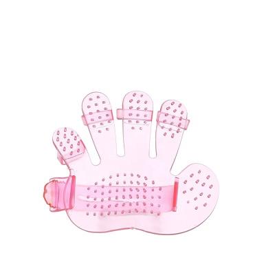 China Plastic Pet Supplies Pet Bath Dog Cat Massage Brush Strap Pet Brush Washing Tool for sale