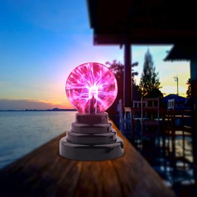 China 2022 Modes Magic Light Touch Modern Static Lightning Ball Magic Decorative Light Night Light Novelty Technology Home Decoration Night Light for sale