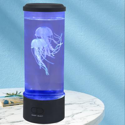 China 2022 modern home decoration gifts led jellyfishlava lamp atmosphere lamp jellyfish night light for sale