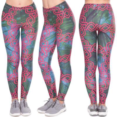 China Antibacterial High Waist Custom 92%Polyester 8%Spandex Fabric 230g Double Side Brushed Milk Silk Women Jungle Warp Yoga Pants Gaiters Tights for sale