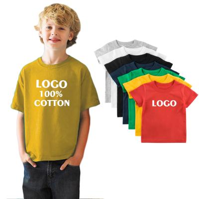 China 12 Colors Breathable Heat Transfer Logo Boys Clothing Kids Clothing Custom T-Shirt for sale