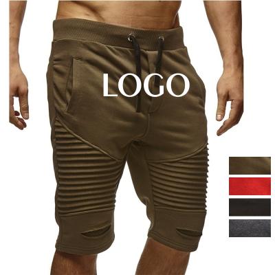 China Custom Logo Tracksuit Tether Sweatpants Men Sports Jogger Personality Anti-wrinkle Crinkle Leisure Layering Pants Beach 7 Shorts Breeches for sale