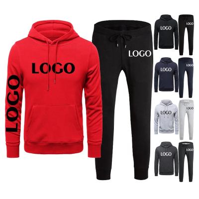 China Hot Sale Breathable Tracksuit Men Hoodies Fits Solid Spring Autumn Hooded Pullover Sweatpants Mens Sweatshirts Sets 2 Pieces Set for sale