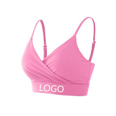 China Breathable Ladies Girls Fitness Gym Yoga Running Bra Tops Custom Logo Crane Exercise Workout Women Sports Bra for sale