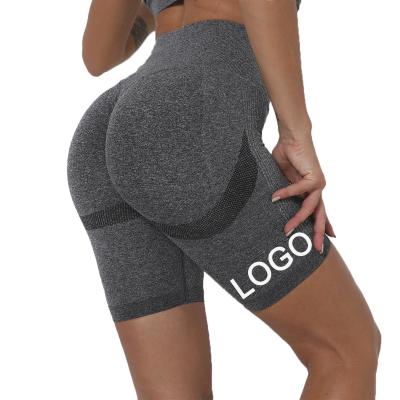 China Breathable High Waist Workout Legging Seamless Fitness Short Yoga Shorts Gym Female Summer Casual Shorts Running Fitness Pants For Women for sale