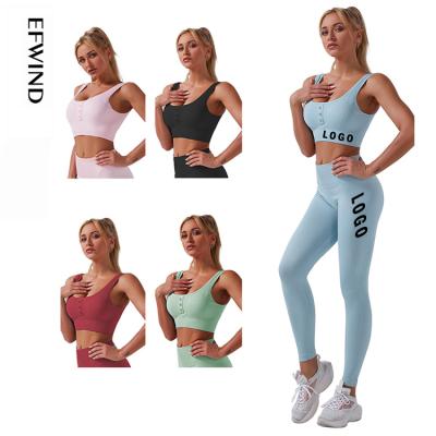 China Hot Selling Waterproof Women's Seamless Yoga Set Top Fitness Women Yoga Suit Sportswear Female Gaiters Sportswear Training Suit for sale