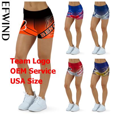 China Custom Anti-Wrinkle 2021 Bengals-Bill-Colts-Falcons-Ravens-Nfl Football And Other Teams Fitness Sport Yoga Shorts for sale