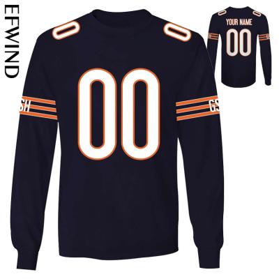 China QUICK DRY Accept Custom Branded Logo American Rugby Football Chicago-Bear-S NFl Teams Sports Long Sleeve Sweatshirt Unisex for sale