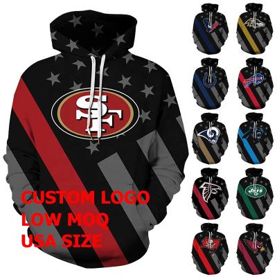 China Wholesale Anti-Wrinkle All 32 NFL Football Teams New Design In Stock Items Accept Low MOQ Custom Logo San Francisco 49er s Hoodies for sale