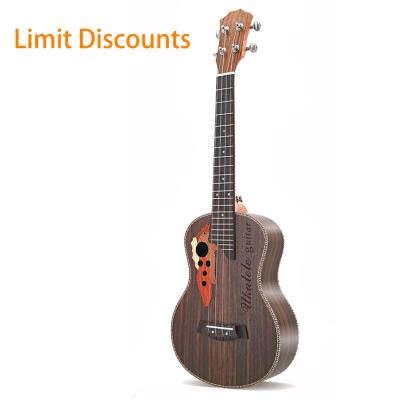 China Rosewood 20% OFF Wholesale Cheap Black OEM Customized Tayste 23 Inch Tenor Baritone Saprano Ukulele Concert Guitar For Kids for sale