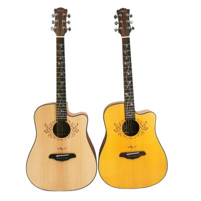 China Cheapest 41 inch High Quality Flawless Veneer Acoustic Guitar for sale