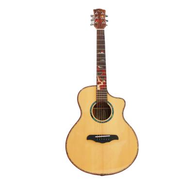 China Newcomer professional concert/acoustic guitar home/outdoor high quality flawless veneer 38 inch good from china for sale