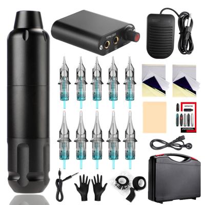 China High quality aluminum alloy motor tattoo pen,rotary motor tattoo machine full set,tattoo set for sale